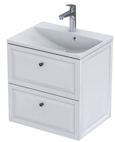 CONCEPT RETRO skrinka pod umývadlo 59,6x45,9x60,3 cm, 2 zásuvky, matná biela OR47-SD2S-60-2 Obrázek - Hlavní obrázek