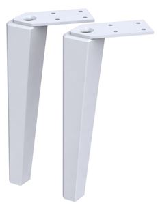 CONCEPT RETRO nohy 200mm, 2 kusy, biela mat