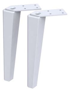 CONCEPT RETRO nohy 150mm, 2 kusy, biela mat