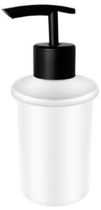 CONCEPT 100 dávkovač tekutého mydla 130 ml, sklo, čierna