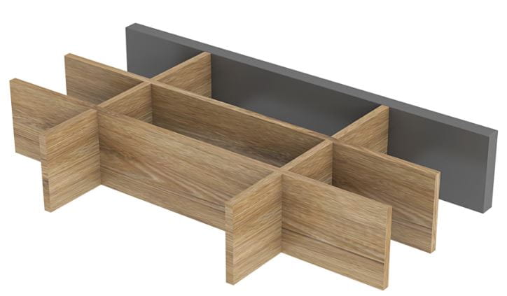 CONCEPT RETRO organizér 326x190x60mm, prírodný dub