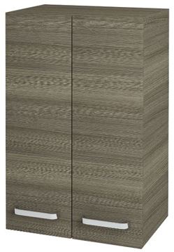 DŘEVOJAS SYD2 50 nízka skrinka 50x35,2x77,1 cm, 2 dvierka, úchytka hliník mat, cafe