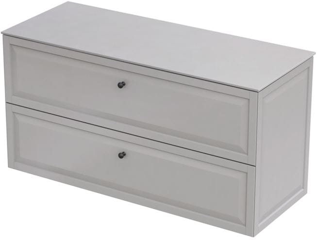 CONCEPT RETRO skrinka pod umývadlo 119,6x45,9x60,3 cm, 2 zásuvky, matná béžová OR47-SD2S-120-10 Obrázek - fotka