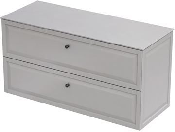 CONCEPT RETRO skrinka pod umývadlo 119,6x45,9x60,3 cm, 2 zásuvky, matná béžová OR47-SD2S-120-10 Obrázek - fotka