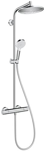 HANSGROHE CROMETTA S SHOWERPIPE 240 sprchový set s termostatickou batériou, horná sprcha, ručná sprcha s 2 prúdmi, tyč, hadica, EcoSmart, chróm 27268000 Obrázek - Hlavní obrázek