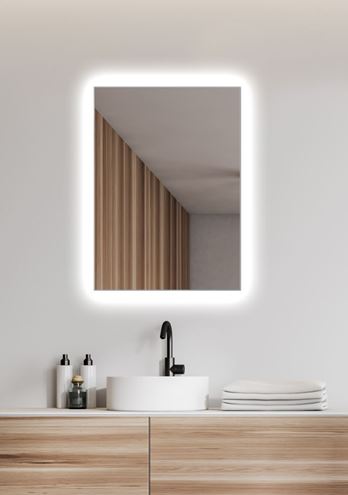 AMIRRO AMBIENTE zrkadlo 50x70 cm, reverzibilné, s osvetlením 410-814 Obrázek - fotka