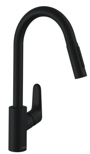 HANSGROHE FOCUS drezová batéria, s vyťahovacou sprškou, matná čierna 31815670 Obrázek - Hlavní obrázek