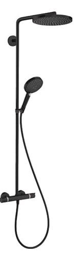 HANSGROHE RAINDANCE S SHOWEPIPE 240 sprchový set s termostatickou batériou, horná sprcha, ručná sprcha s 3 prúdmi, tyč, hadica, matná čierna 27633670 Obrázek - Hlavní obrázek