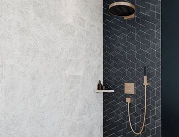 HANSGROHE ECOSTAT SQUARE podomietková termostatická batéria, pre 2 spotrebiče, matná čierna 15714670 Obrázek - fotka