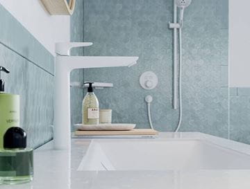 HANSGROHE TALIS E umývadlová stojanková batéria, s odtokovou súpravou, EcoSmart, matná čierna 71716670 Obrázek - fotka