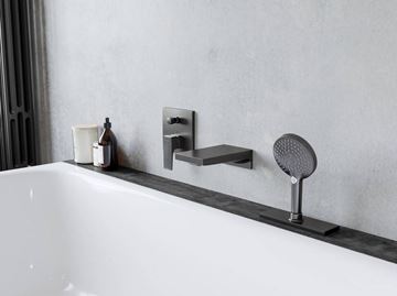 HANSGROHE sBox vrchná sada hranatá, čierna matná 28010670 Obrázek - fotka