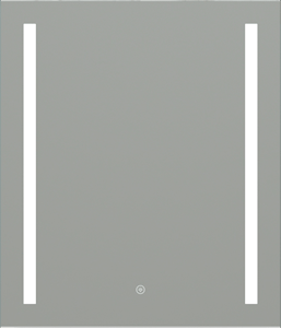 EASY PLUS zrkadlo 60x70 cm, s osvetlením, s reguláciou stmievania a teploty svetla, so senzorom
