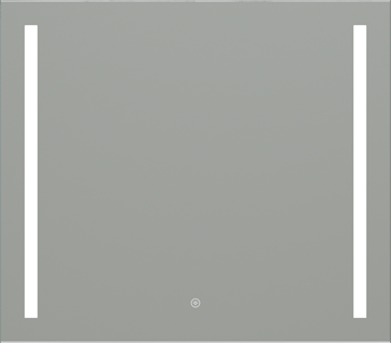EASY PLUS zrkadlo 80x70 cm, s osvetlením, s reguláciou stmievania a teploty svetla, so senzorom