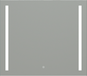EASY PLUS zrkadlo 80x70 cm, s osvetlením, s reguláciou stmievania a teploty svetla, so senzorom