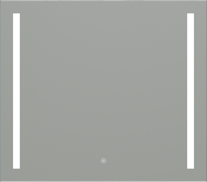 EASY PLUS zrkadlo 80x70 cm, s osvetlením, s reguláciou stmievania a teploty svetla, so senzorom