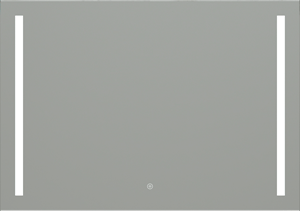 EASY PLUS zrkadlo 100x70 cm, s osvetlením, s reguláciou stmievania a teploty svetla, so senzorom