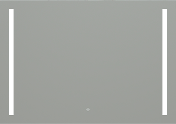 EASY PLUS zrkadlo 100x70 cm, s osvetlením, s reguláciou stmievania a teploty svetla, so senzorom
