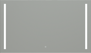 EASY PLUS zrkadlo 120x70 cm, s osvetlením, s reguláciou stmievania a teploty svetla, so senzorom
