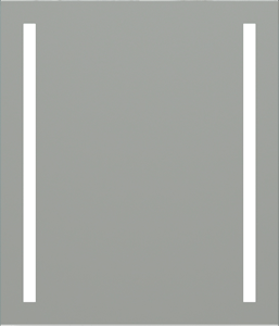 EASY PLUS zrkadlo 60x70 cm, s osvetlením, so senzorom