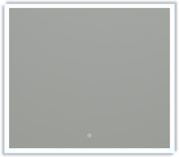 EASY PLUS zrkadlo 80x70 cm, s osvetlením, s reguláciou stmievania a teploty svetla, so senzorom