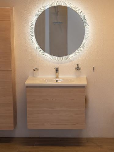 AMIRRO CROSSLINES zrkadlo 80 cm, s osvetlením 411-095 Obrázek - fotka