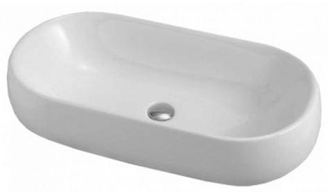 LEBON AZZURA NUVOLA umývadlo nábytkové 600x400x120mm, oválne, biela