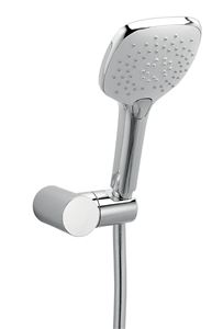 NOVASERVIS METALIA 58 sprchová súprava 3-dielna, ručná sprcha 105x105 mm, 3 prúdy, hadica, držiak, Eco, chróm
