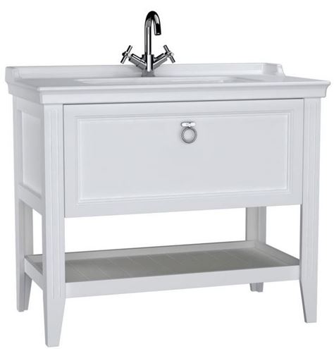 VITRA VALARTE skrinka s umývadlom 100x53x88 cm, 1 zásuvka, 1 polica, matná biela 62183 Obrázek - Hlavní obrázek