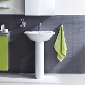 DURAVIT DARLING NEW umývadlo 55 cm, s otvorom pre batériu a prepadom 2621550000 Obrázek - fotka