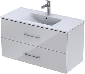 CONCEPT 250 skrinka pod umývadlo 100x45,7x55 cm, 2 zásuvky, biela