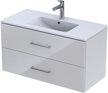 CONCEPT 250 skrinka pod umývadlo 100x45,7x55 cm, 2 zásuvky, biela