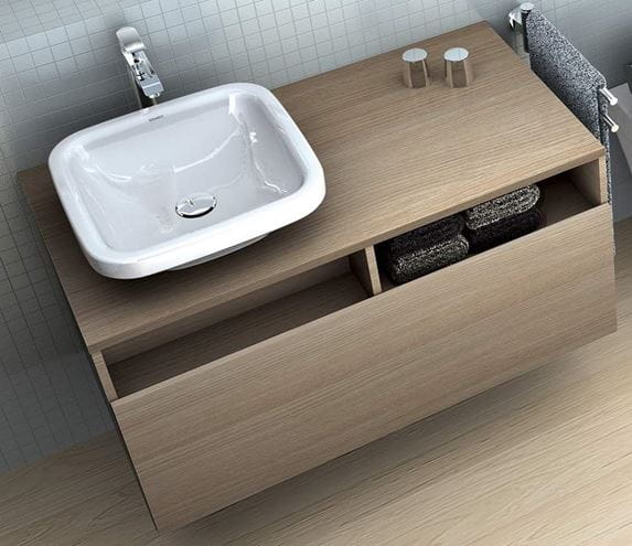 DURAVIT DURASTYLE umývadlo na dosku 43 cm, bez prepadu 0349430000 Obrázek - fotka