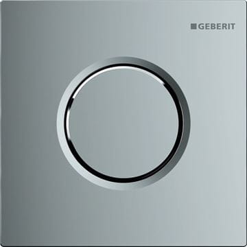 GEBERIT 01 ROUND ovládacie tlačidlo splachovania pre pisoár, plast, lesklý chróm