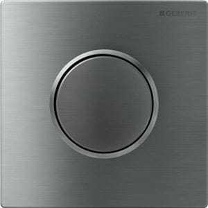 GEBERIT 10 ovládacie tlačidlo splachovania pre pisoár, easy-to-clean, oceľ, brúsený/leštený nerez