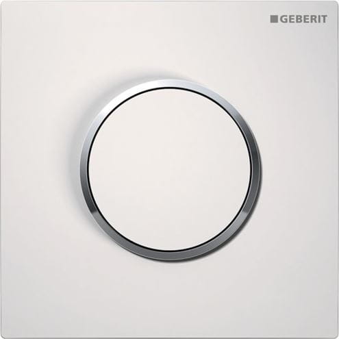 GEBERIT 10 ovládacie tlačidlo splachovania pre pisoár, plast, biela/lesklý chróm 116.015.KJ.1 Obrázek - Hlavní obrázek