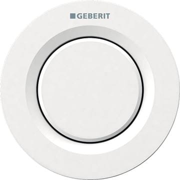 GEBERIT 01 ovládacie tlačidlo splachovania, Štart/Stop, plast, biela