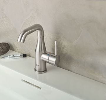 GROHE ESSENCE NEW umývadlová stojanková batéria, s odtokovou súpravou, supersteel 23462DC1 Obrázek - fotka