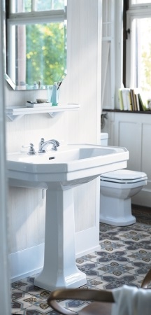 DURAVIT 1930 umývadlo 60 cm, s otvorom pre batériu a prepadom 0438600000 Obrázek - fotka