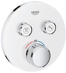 GROHE GROHTHERM SMARTCONTROL podomietková termostatická batéria, pre 2 spotrebiče, Water Saving, mesačná biela