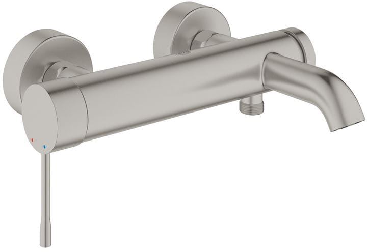 GROHE ESSENCE NEW vaňová nástenná batéria, s prepínačom, supersteel 33624DC1 Obrázek - Hlavní obrázek