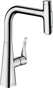 HANSGROHE METRIS SELECT M71 drezová batéria, s vyťahovacou sprškou, sBox, chróm