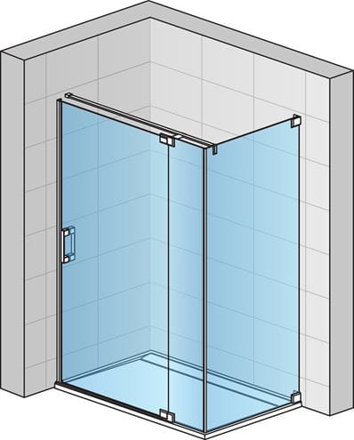 CONCEPT 300 STYLE bočná stena 75x200 cm, aluchróm/číre sklo CO3PT3P 075 50 07 Obrázek - fotka
