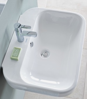 DURAVIT HAPPY D.2 umývadlo 60 cm, s otvorom pre batériu a prepadom 2316600000 Obrázek - fotka