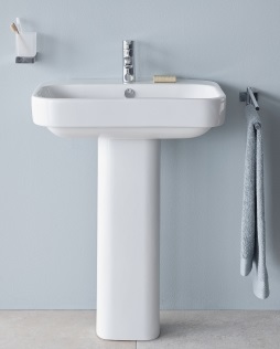 DURAVIT HAPPY D.2 umývadlo 65 cm, s otvorom pre batériu a prepadom 2318650000 Obrázek - fotka