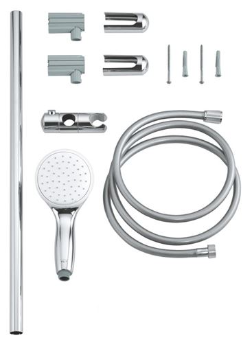 GROHE NEW TEMPESTA 100 sprchová súprava 3-dielna, ručná sprcha pr. 100 mm, tyč, hadica, Water Saving, chróm 27924001 Obrázek - fotka