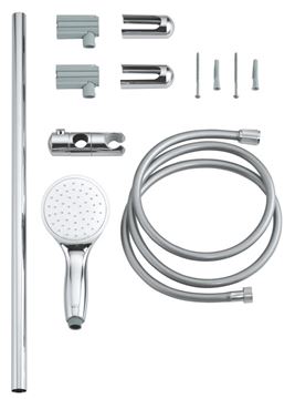 GROHE NEW TEMPESTA 100 sprchová súprava 3-dielna, ručná sprcha pr. 100 mm, tyč, hadica, Water Saving, chróm 27924001 Obrázek - fotka