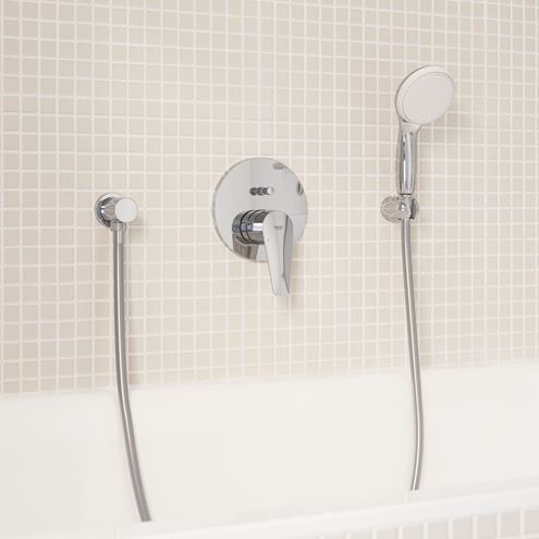 GROHE NEW TEMPESTA 100 sprchová súprava 3-dielna, ručná sprcha pr. 100 mm, 2 prúdy, hadica, držiak, Water Saving, chróm 2779810E Obrázek - fotka