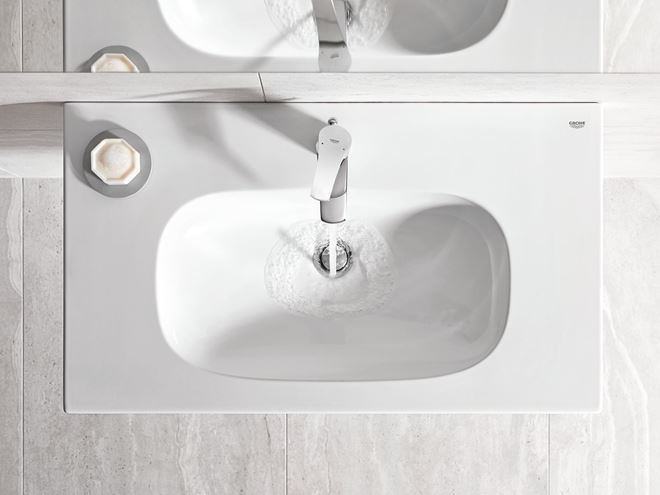 GROHE EUROSMART umývadlová stojanková batéria, s odtokovou súpravou, chróm 23322001 Obrázek - fotka