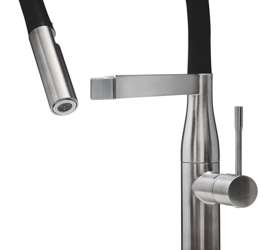 GROHE ESSENCE NEW drezová batéria, s flexi ramienkom a sprškou, supersteel 30294DC0 Obrázek - fotka