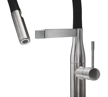 GROHE ESSENCE NEW drezová batéria, s flexi ramienkom a sprškou, supersteel 30294DC0 Obrázek - fotka
